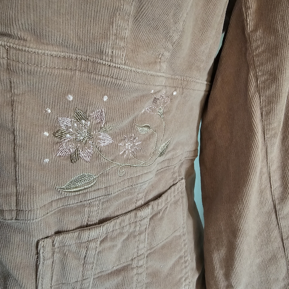 β’Jones Wear Women's Pink Embroidered Jacket - Picture 4 of 6